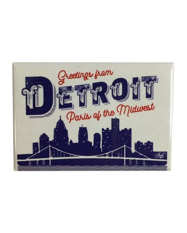 Ink Detroit Paris of The Midwest Magnet