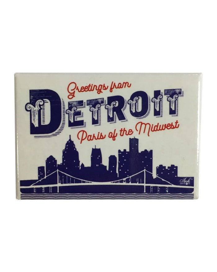 Ink Detroit Paris of The Midwest Magnet
