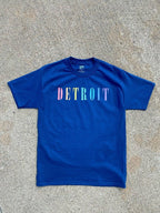 Ink Detroit - Pastel Rainbow - T-Shirt - Regal Blue - Ink Detroit