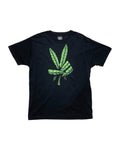 Ink Detroit Peaceful Leaf T-Shirt - Black - Ink Detroit