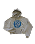 Ink Detroit Pride Fleece Crop Hoodie - Storm Grey - Ink Detroit