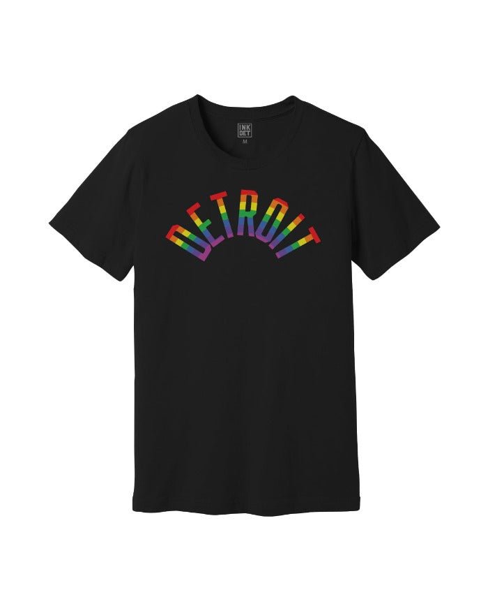 Ink Detroit Rainbow T-Shirt - Black - Ink Detroit