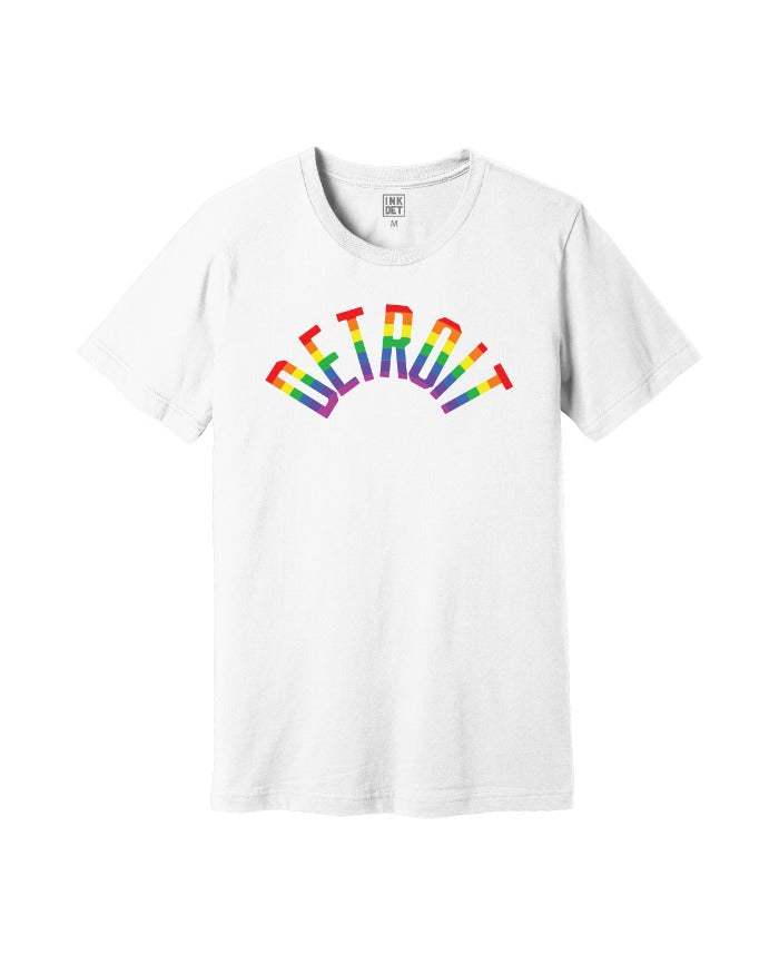 Ink Detroit Rainbow T-Shirt - White