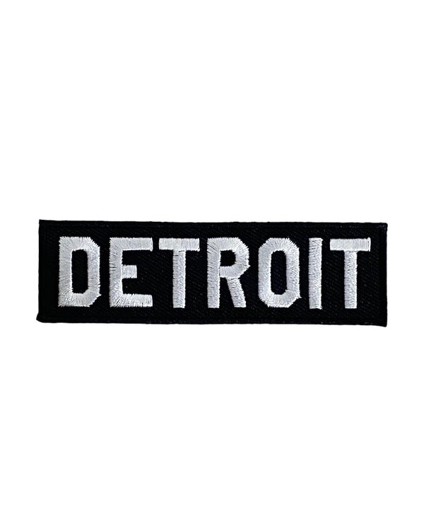 Ink Detroit Rectangle Iron on Patch