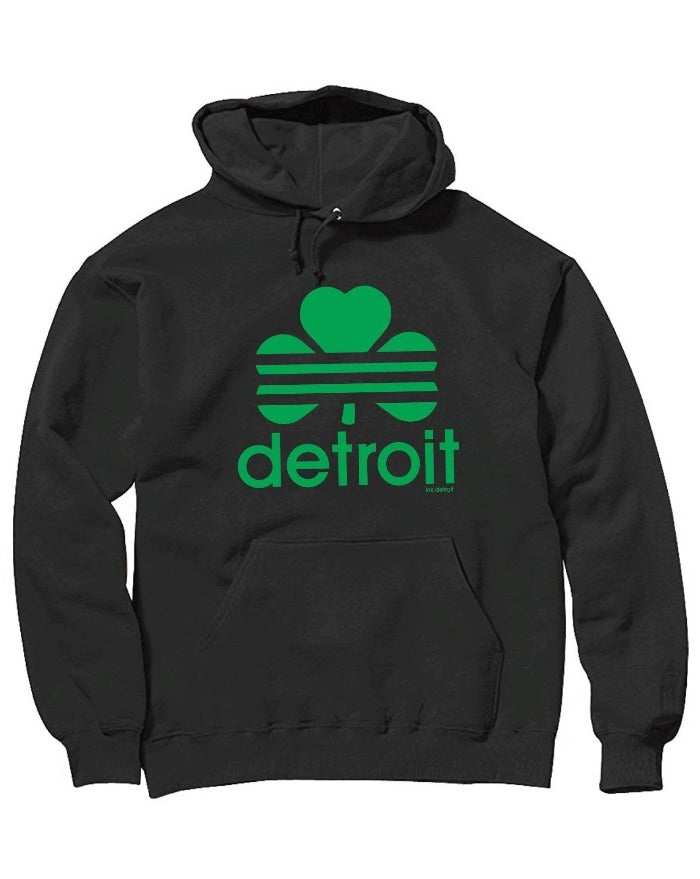 Ink Detroit Retro Cloverleaf - Hoodie - Black