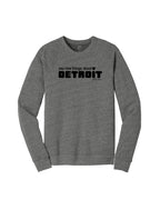 Say Nice Things about Detroit Crewneck Sweatshirt - Heather Grey - Ink Detroit