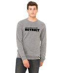 Say Nice Things about Detroit Crewneck Sweatshirt - Heather Grey - Ink Detroit