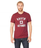 South Detroit T-Shirt - Cardinal Red - Ink Detroit