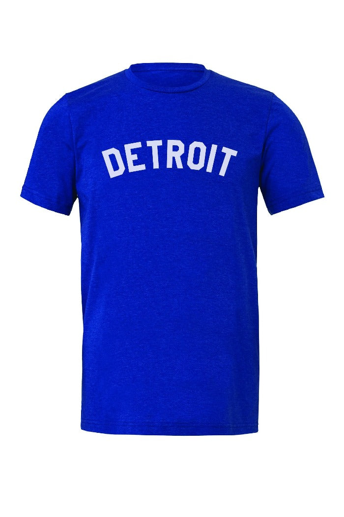 Ink Detroit T-Shirt - Heather Royal Blue