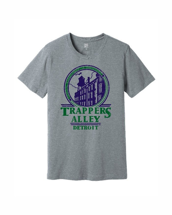Ink Detroit Vintage Trappers Alley T-Shirt - Athletic Heather - Ink Detroit