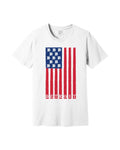 Ink Detroit USA Flag T-Shirt - White - Ink Detroit
