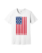 Ink Detroit USA Flag T-Shirt - White - Ink Detroit