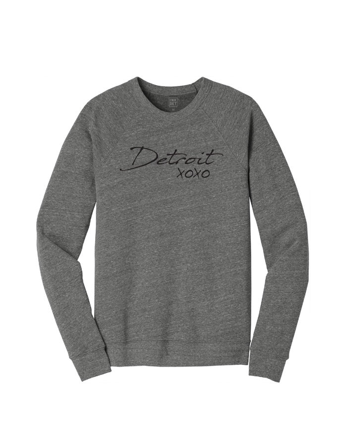 Ink Detroit XOXO Crewneck Sweatshirt - Heather Grey - Ink Detroit