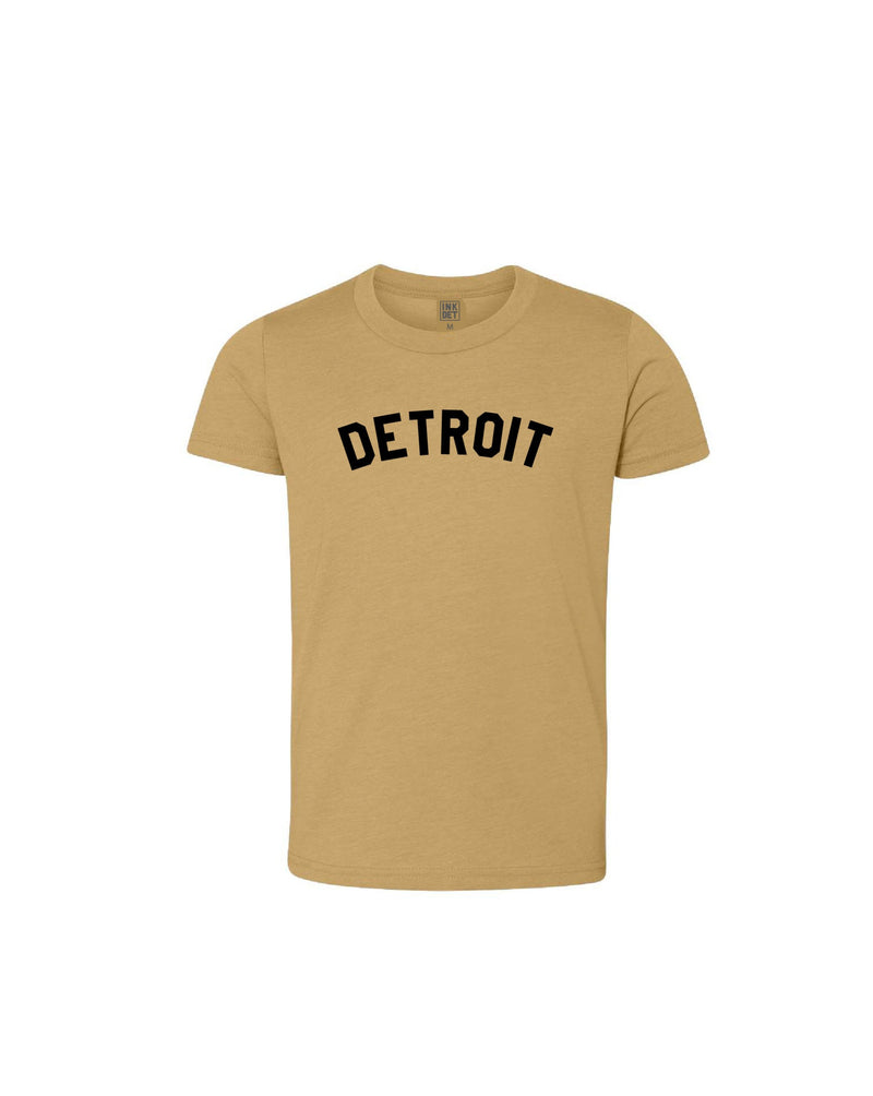 Ink Detroit Youth T-Shirt - Mustard
