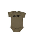 Ink Detroit Baby Onesie - Military Green - Ink Detroit