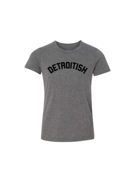 Detroitish Heather Grey Youth T-Shirt