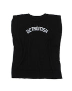 Ink Detroit Detroitish Women's Flowy Muscle T-Shirt Rolled Cuff - Available in 5 Colors - Ink Detroit