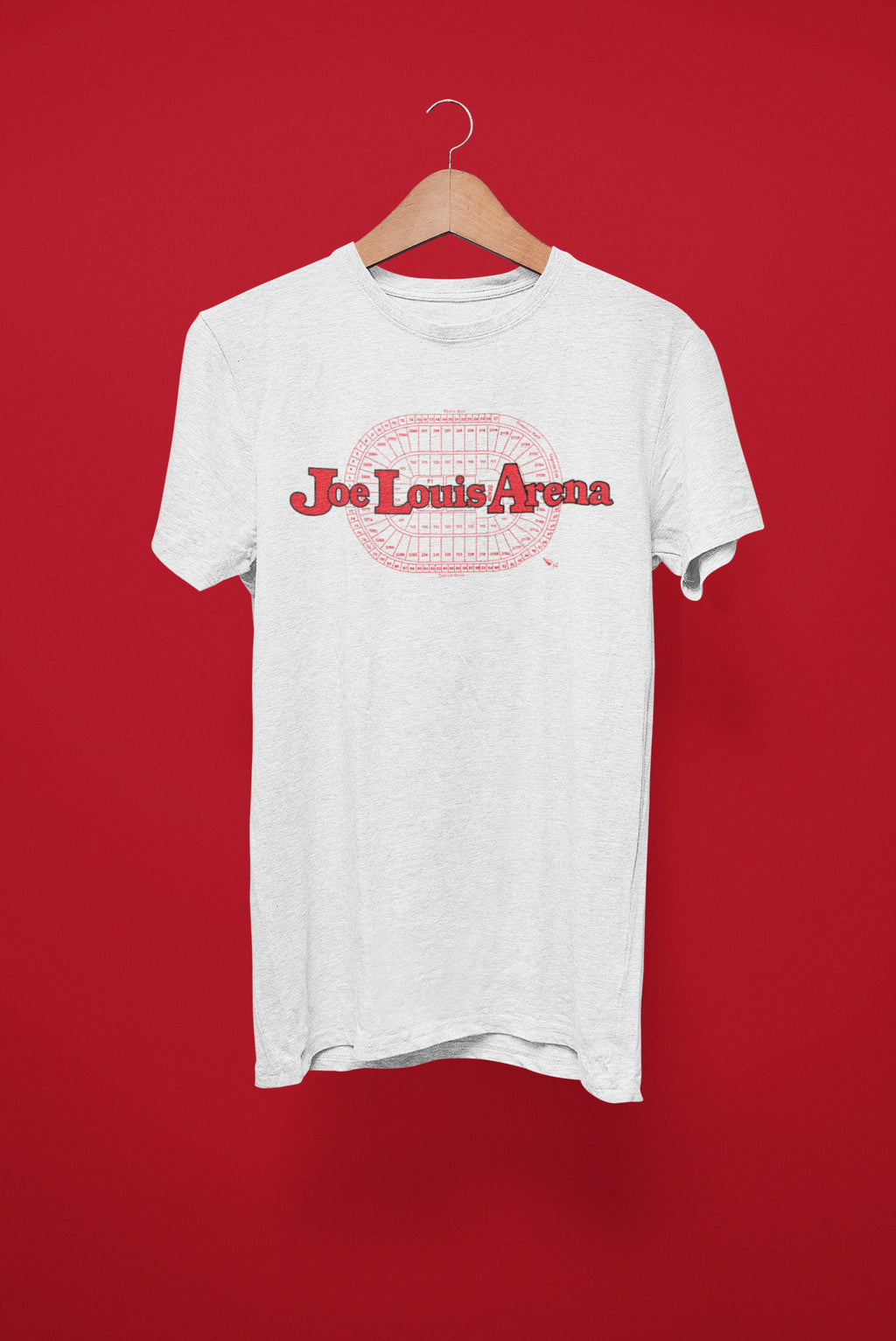 Ink Detroit Vintage Joe Louis Arena T-Shirt - Ash - Ink Detroit