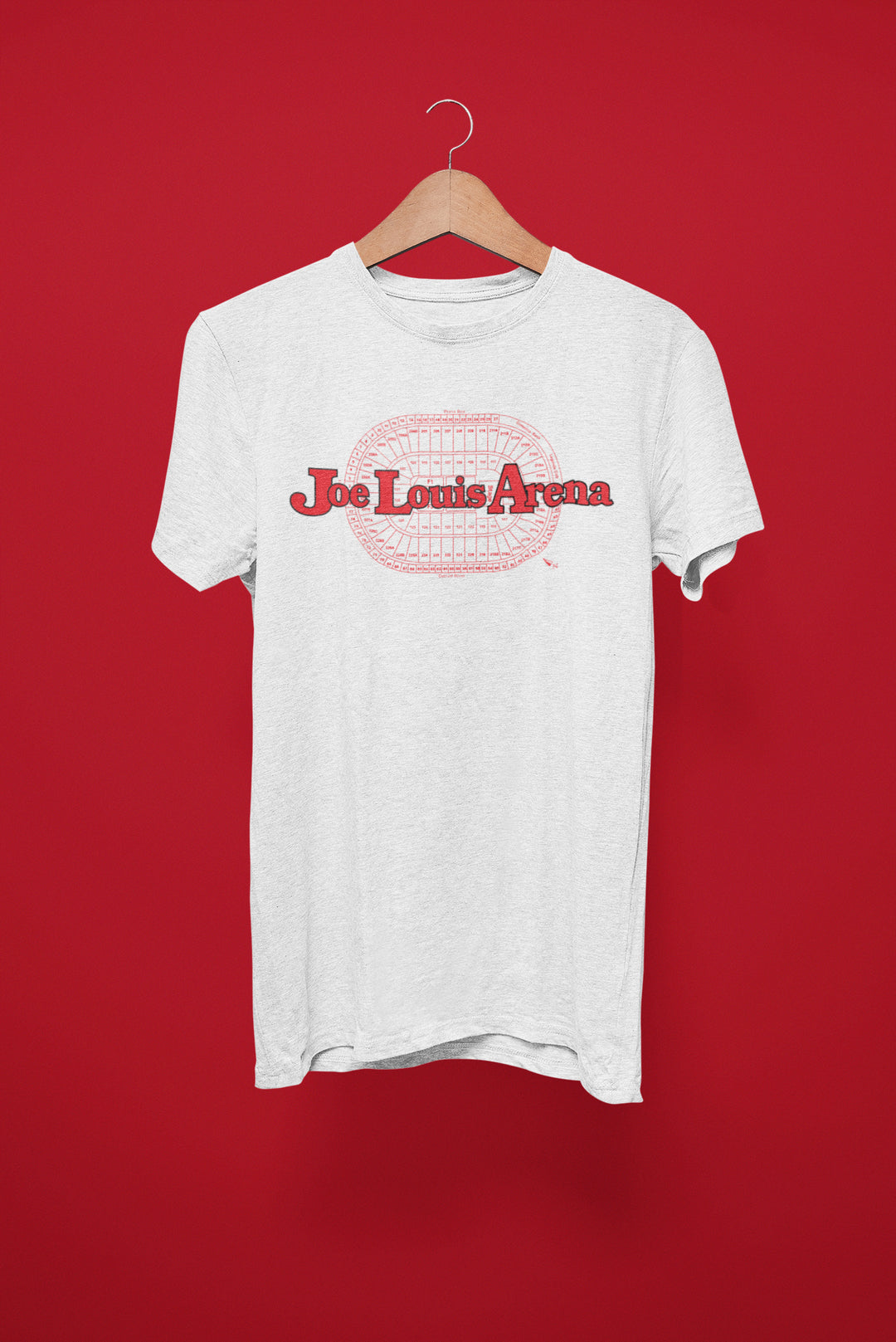 Ink Detroit Vintage Joe Louis Arena T-Shirt - Ash