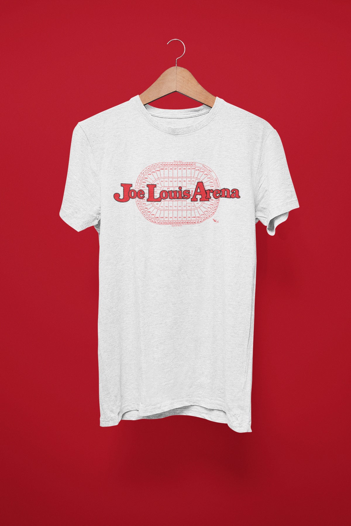 Ink Detroit Vintage Joe Louis Arena T-Shirt - Ash - Ink Detroit
