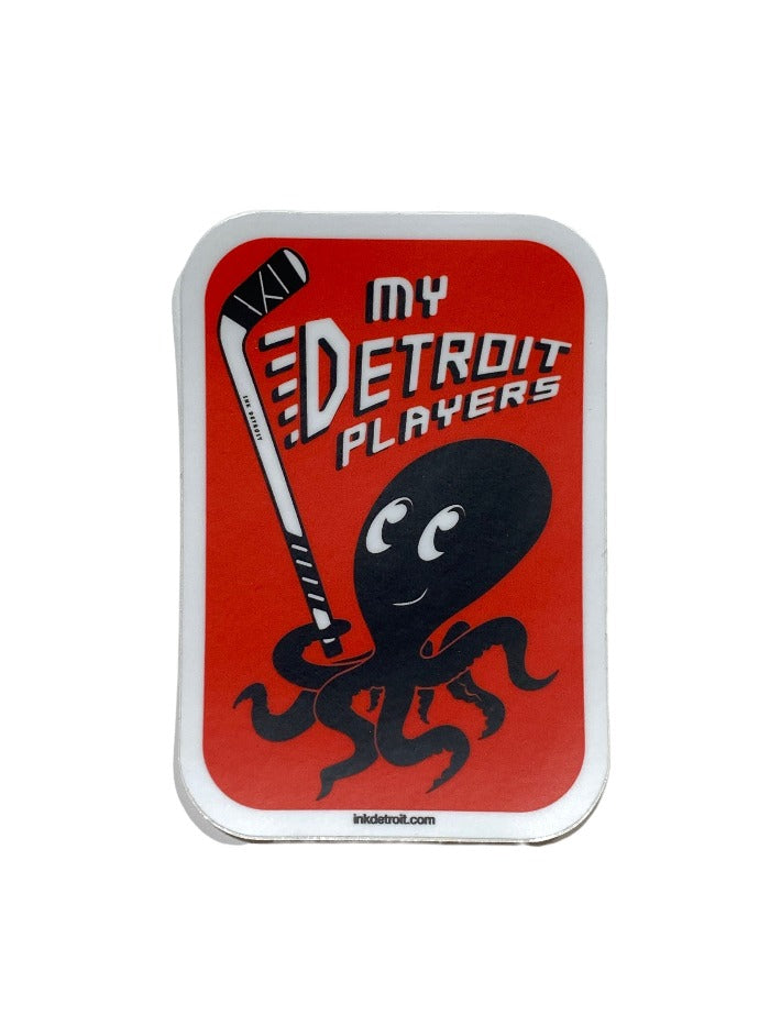 Ink Detroit My Detroit Players Vinyl Die Cut Sticker
