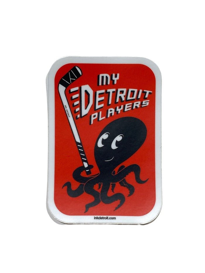 Ink Detroit My Detroit Players Vinyl Die Cut Sticker - Ink Detroit