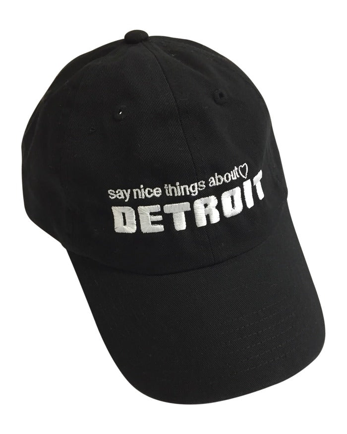Say Nice Things About Detroit Dad Cap - Black