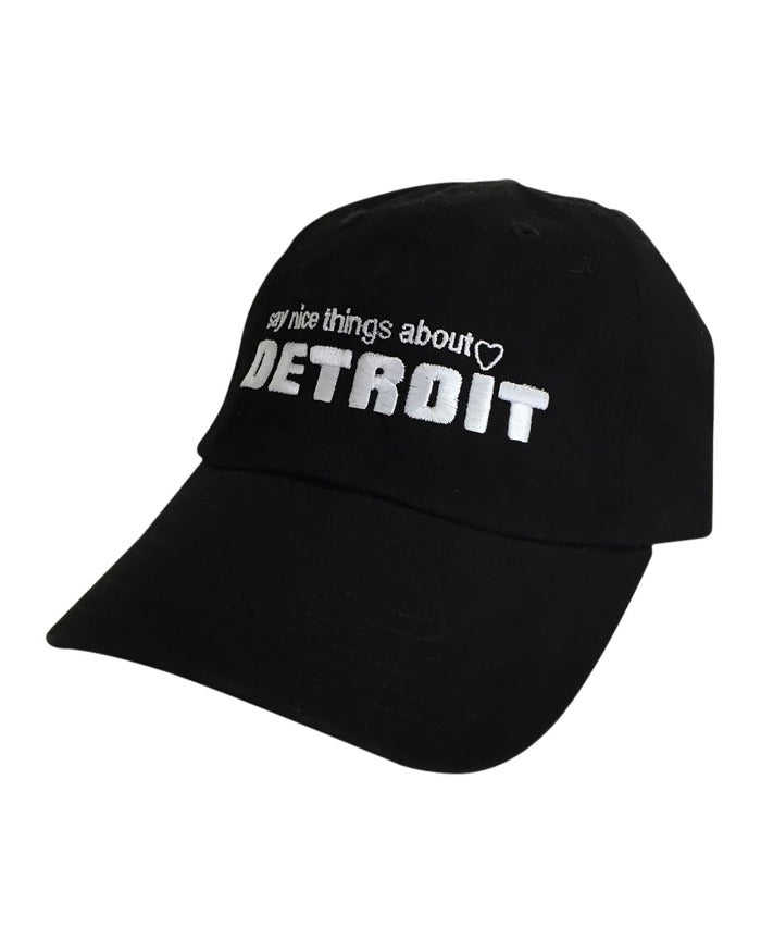 Say Nice Things About Detroit Dad Cap - Black