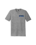 Say Nice Things About Detroit Left Chest Print T-Shirt - Heather Grey - Ink Detroit