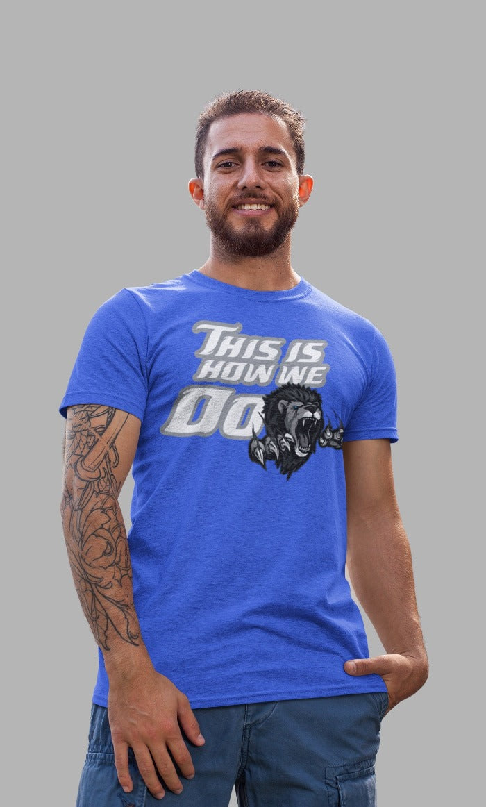 Ink Detroit - This How We Do T-Shirt - Blue