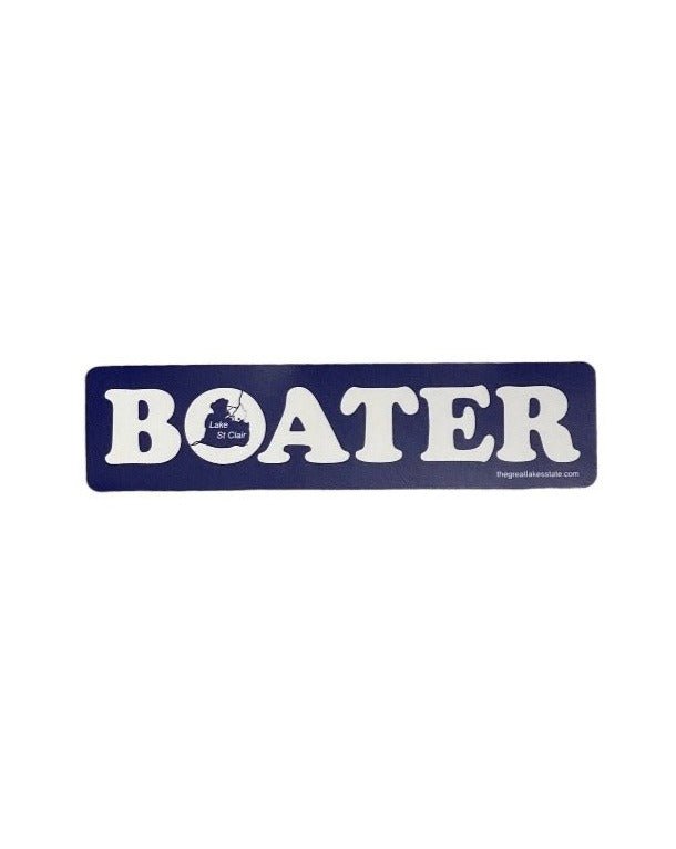 The Great Lakes State Lake St. Clair BOATER Vinyl Die Cut Sticker - Ink Detroit