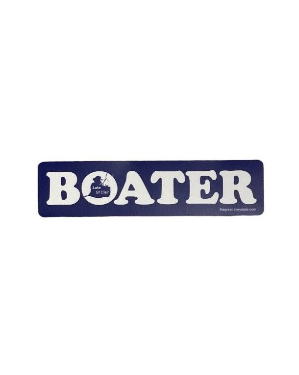 Lake Saint Clair Sticker - Boater - By The Great Lakes State