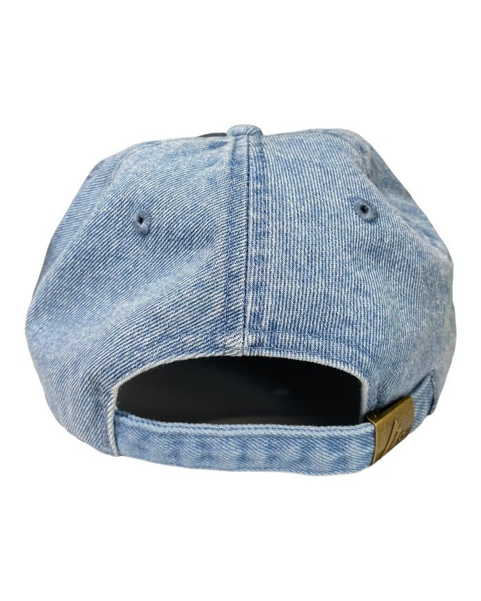 The Great Lakes State Washed denim Dad hat with TGLS emblem - Ink Detroit