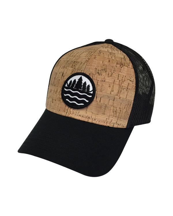 The Great Lakes State Cork and Black Mesh Trucker Cap