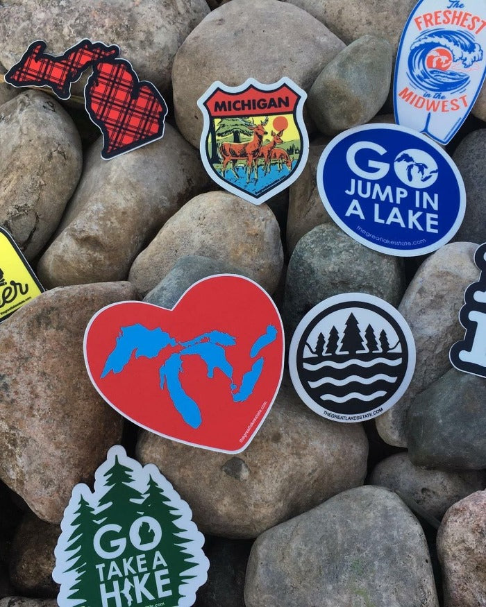 The Great Lakes State Die Cut Vinyl Sticker Bundle - 10 Pack