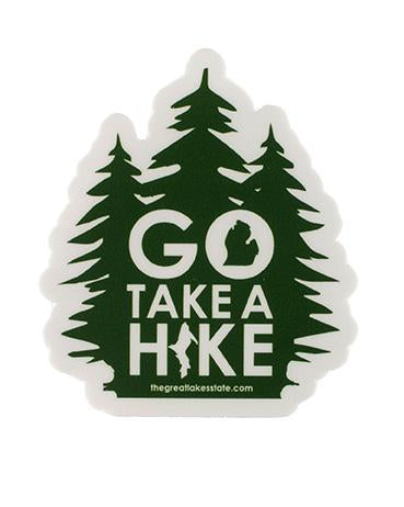 The Great Lakes State Go Take A Hike Die Cut Vinyl Sticker