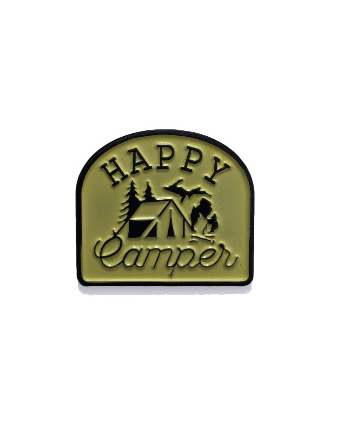 The Great Lakes State Happy Camper Enamel Pin