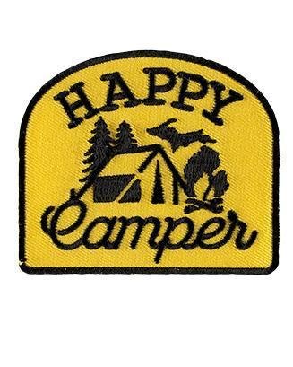The Great Lakes State Happy Camper Iron on Patch - Ink Detroit