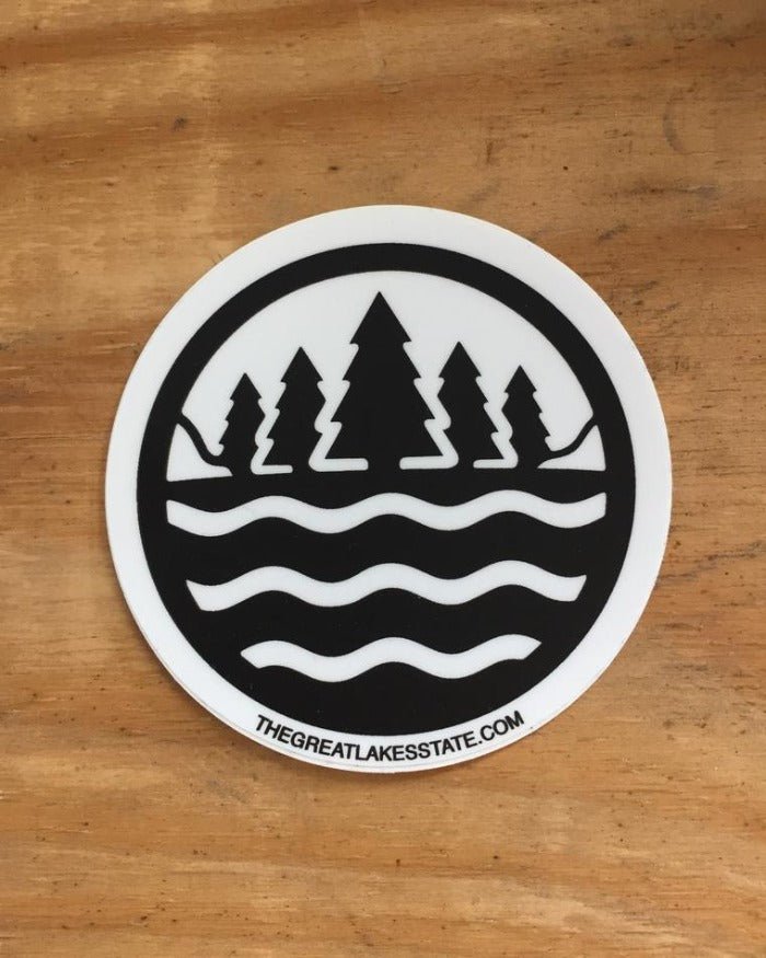 The Great Lakes State Logo Die Cut Vinyl Sticker - Ink Detroit