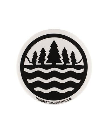 The Great Lakes State Logo Die Cut Vinyl Sticker - Ink Detroit