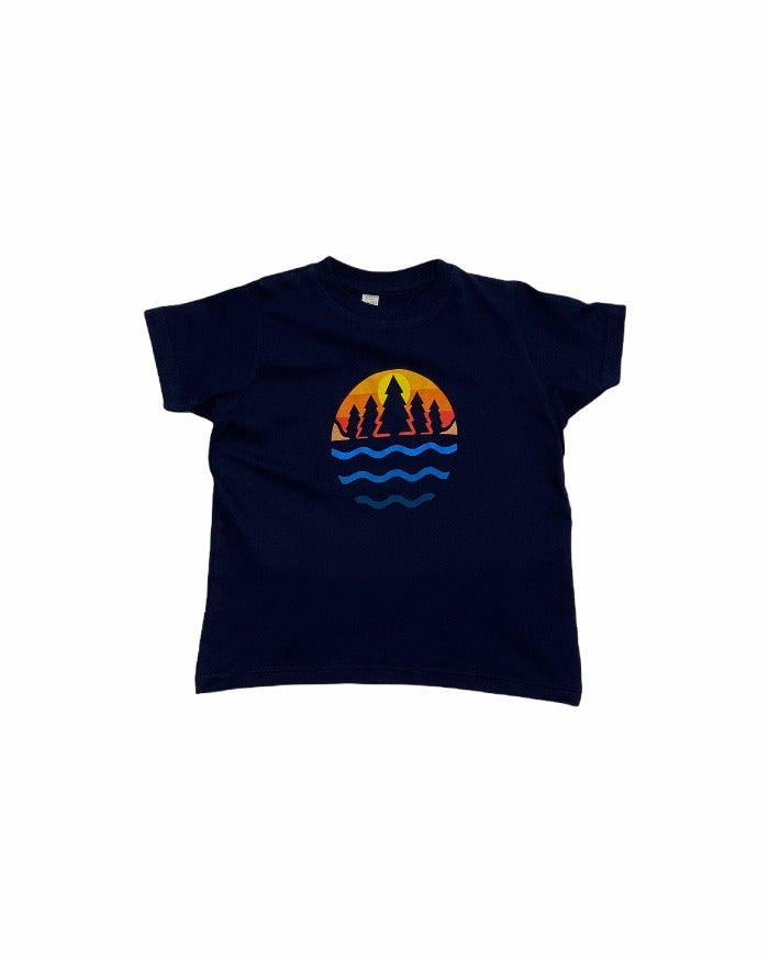 The Great Lakes State Color Logo Toddler T-Shirt - Navy
