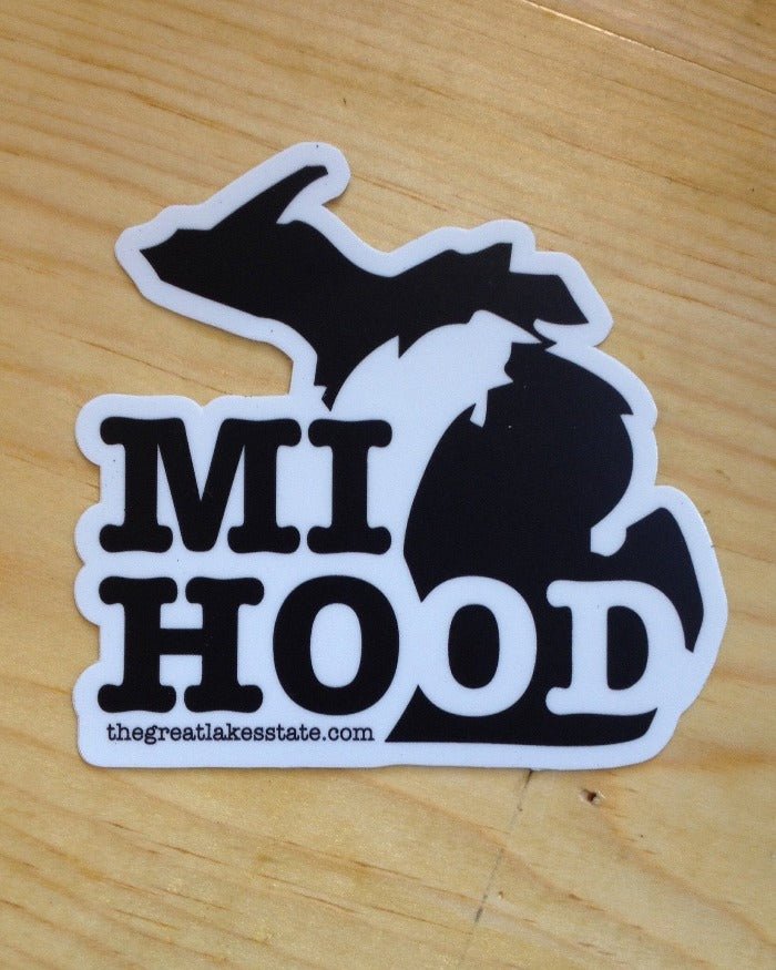 The Great Lakes State MI Hood Die Cut Vinyl Sticker - Ink Detroit