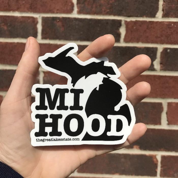 The Great Lakes State MI Hood Die Cut Vinyl Sticker