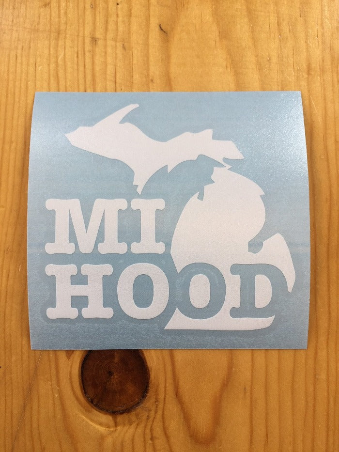 The Great Lakes State MI Hood Vinyl Decal Sticker