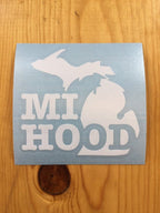The Great Lakes State MI Hood Vinyl Decal Sticker - Ink Detroit