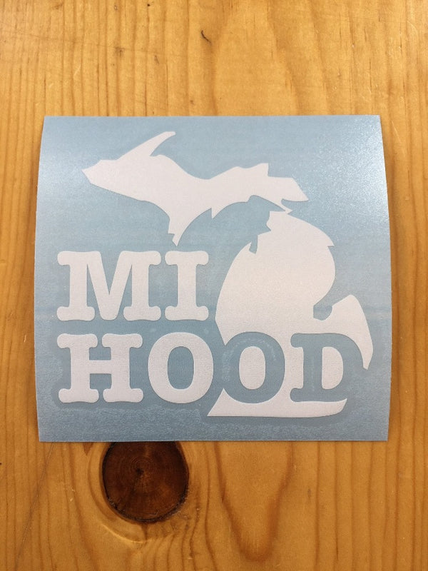 The Great Lakes State MI Hood Vinyl Decal Sticker