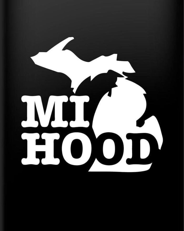 The Great Lakes State MI Hood Vinyl Decal Sticker - Ink Detroit