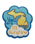 The Great Lakes State MI Sunshine Die Cut Vinyl Sticker - Ink Detroit