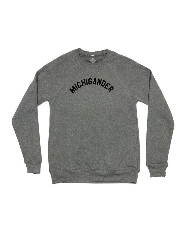 The Great Lakes State Michigander Crewneck Sweatshirt - Heather Grey