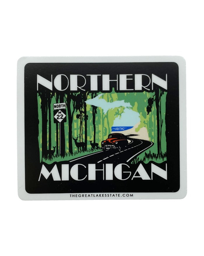The Great Lakes State Northern Michigan Die Cut Vinyl Sticker